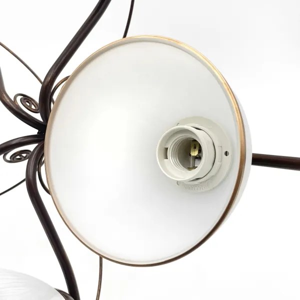 Brilagi - LED Felületre szerelhető csillár ANTICO 5xE27/60W/230V bronz patina