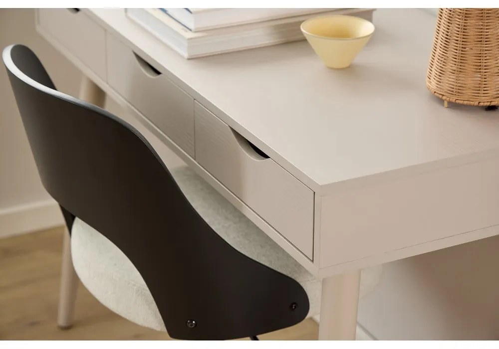 Fekete-bézs irodai szék Lucy – Actona