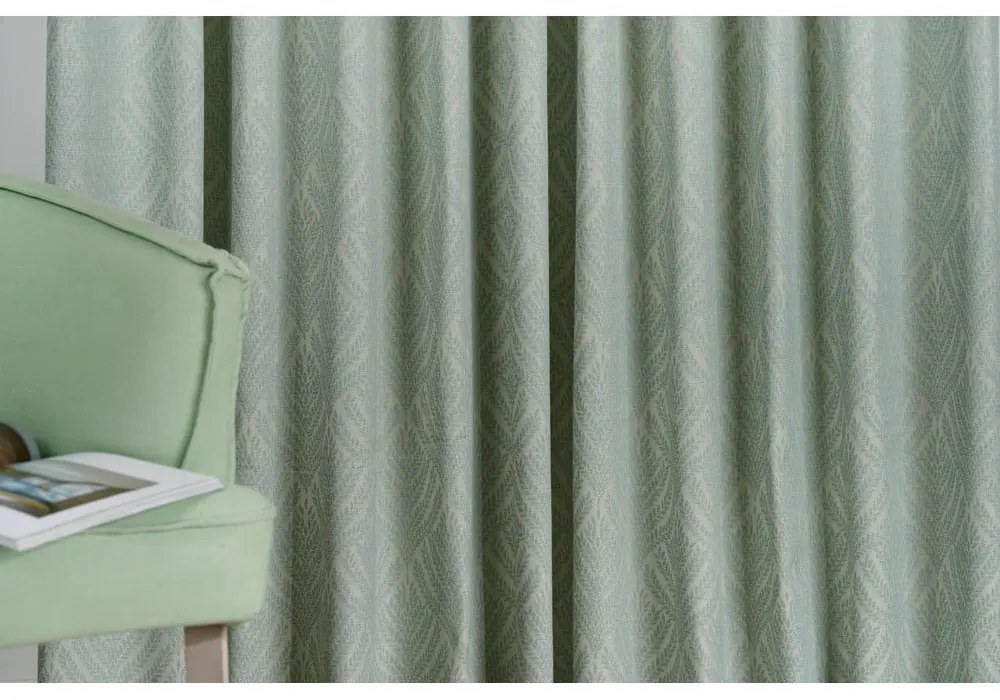 Mentazöld függöny 135x260 cm Sesimbra – Mendola Fabrics