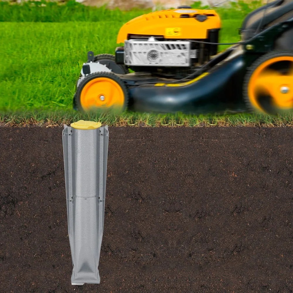 Ezüstszínű kerti ruhaszárító 50 m Lift-o-Matic Advance – Brabantia