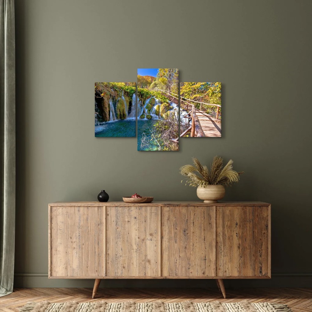 Kép - Bejárat a vízesésekhez (90x60 cm)