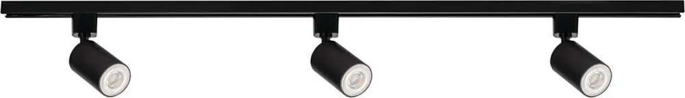 Kanlux 45922 - Sínrendszeres spotlámpa ALTEAR 3x GU10/10W/230V, 1 m, fekete