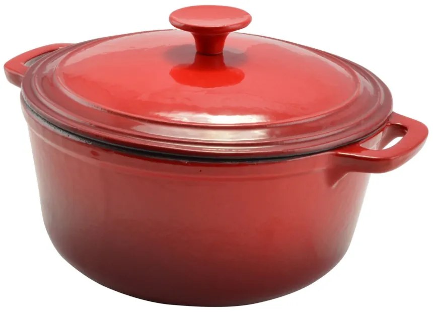 Perfect Home Zománcozott öntöttvas lábas 24 cm, 3,6L türkizkék vagy zöld 16637