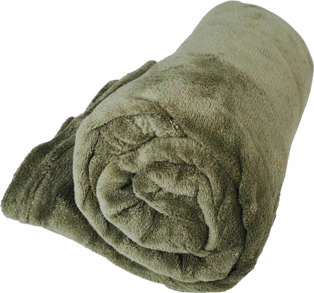 Takaró Ágytakaró Puha Polár Flanel Fotel Ágy Zöld 140x200 cm