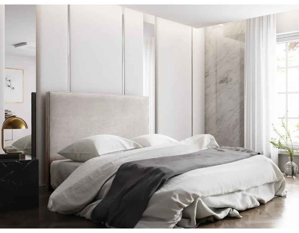 Bézs ágytámla 180x120 cm Natalia – Milo Casa