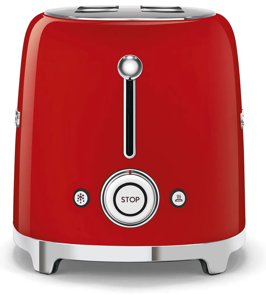 50-es évekbeli, Retro stílusú kenyérpirító, P2 piros 950W - SMEG