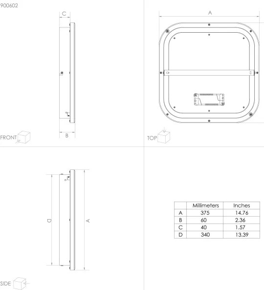 Eglo 900602 - LED Dimmelhető mennyezeti lámpa CALAGRANO LED/21W/230V + távirányító