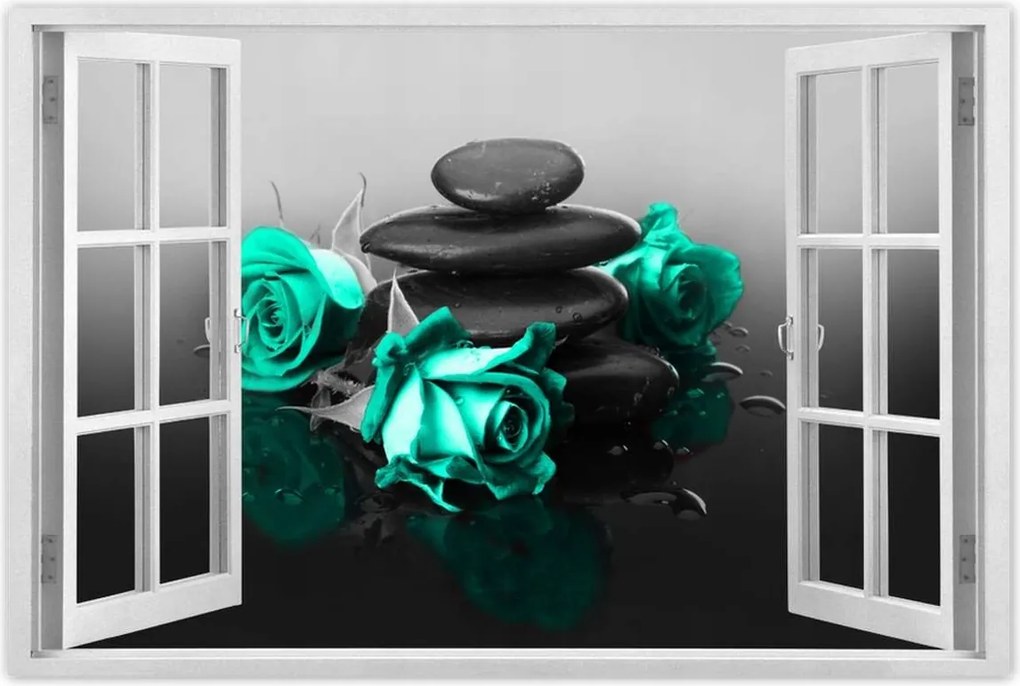 Poszterek 120x80 Menta rózsa Spa Wellness