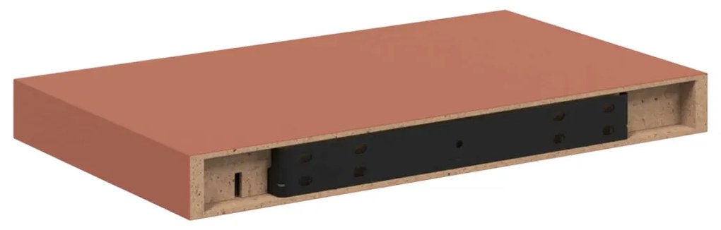 Falpolc Falra szerelhető 2 pcs Piros 40 x 23,5 x 4 cm Faanyag