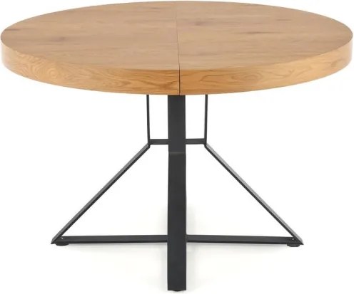 Mercy bővíthető étkezőasztal – arany tölgy / fekete 120 – 160 cm