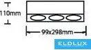 ELDLUX P34-N3 Kocka Mennyezeti Lámpa IP20
