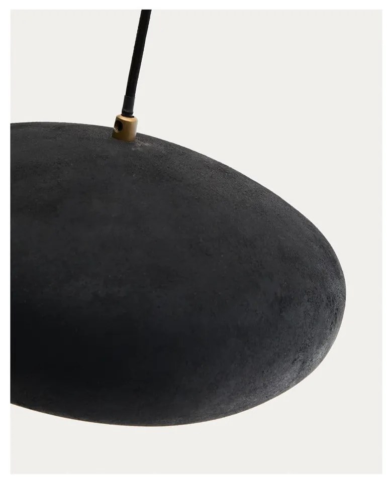 Fekete függőlámpa fém búrával ø 30 cm Inda – Kave Home