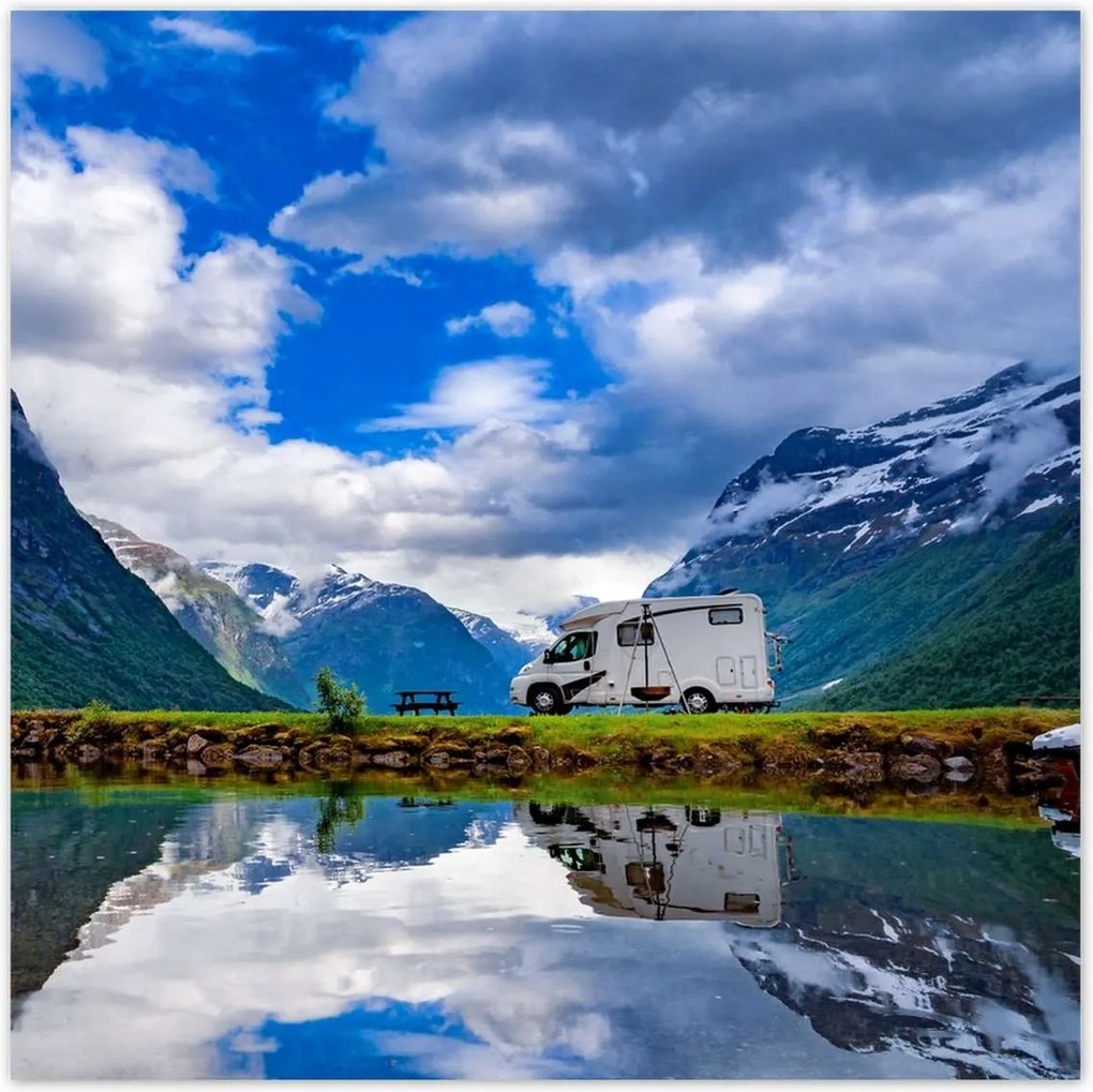 Poszterek 100x100 Nyaralás Kempingezés