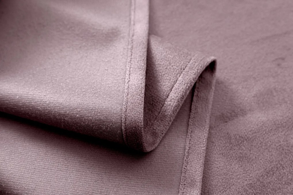 VELVET világos lila sötétítőfüggöny 140x250 cm Felfüggesztés: Fém gyűrűk