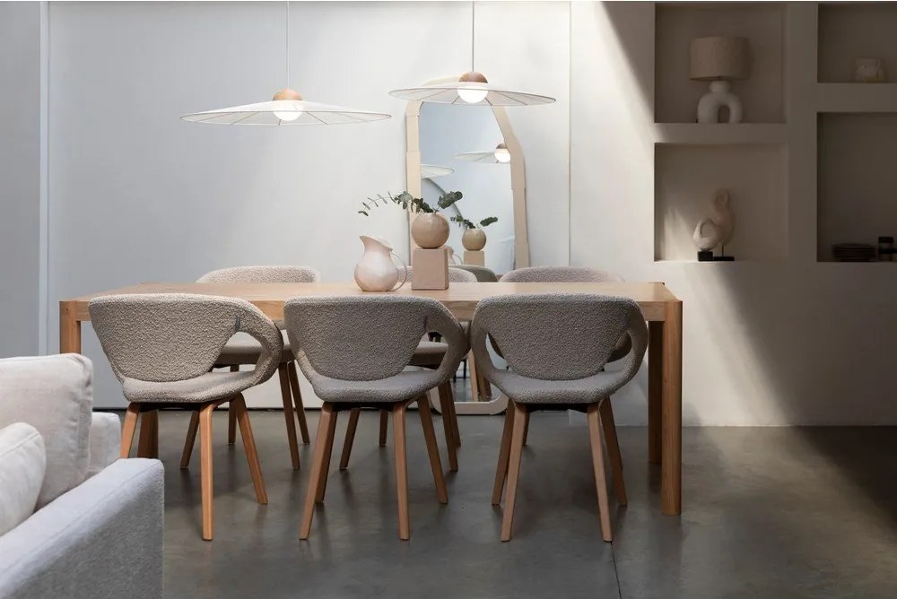 Tömörfa étkezőasztal 92,5x182 cm Sticks – Zuiver