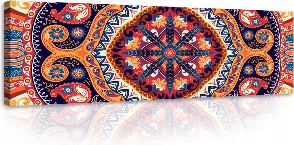 Vászonkép 145x45 Geometrikus Dísz Világos körök a meditációs szobába