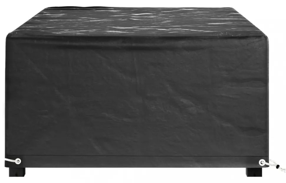 2 db téglalap alakú kerti bútorhuzat 8 fűzőlyukkal 125x70x35 cm