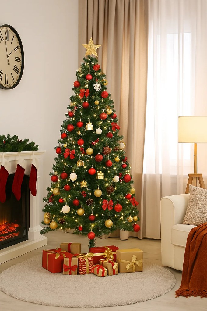 RUDOLPH mű karácsonyfa, 150cm, zöld Jurhan