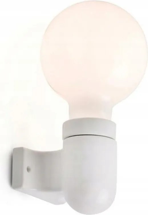 Faro Sera fali lámpa fehér kerámia, E27, modern design, IP20