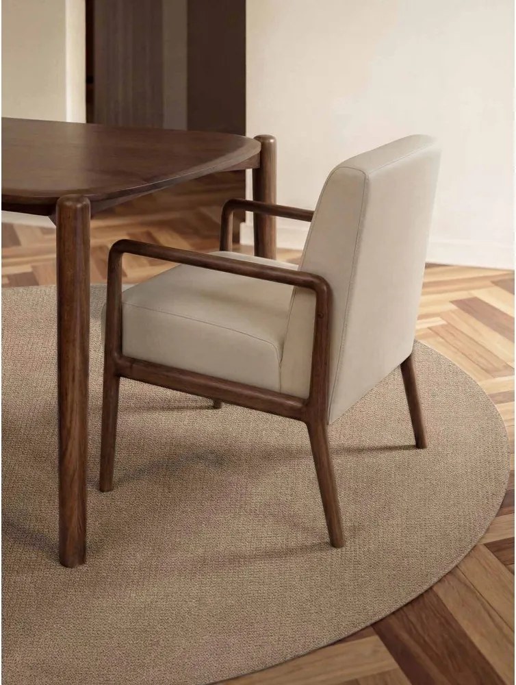 Bézs kézi szövésű gyapjú kerek szőnyeg ø 160 cm Greenwich – Ted Baker