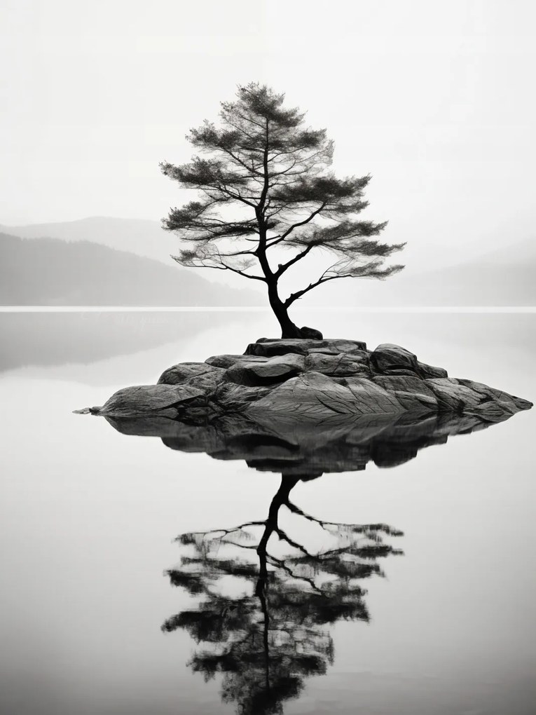 Poszter 75x100cm Magányos fa