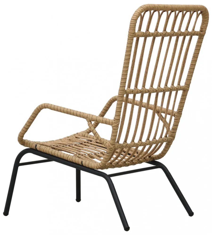 világosbarna polyrattan kerti szék