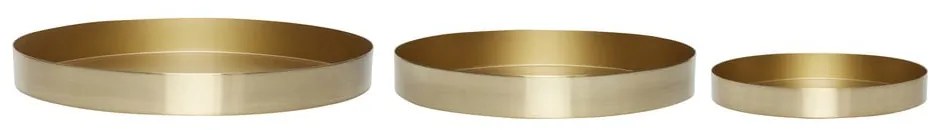 Fém dekoratív tálca szett 3 db-os ø 33 cm Embrace – Hübsch