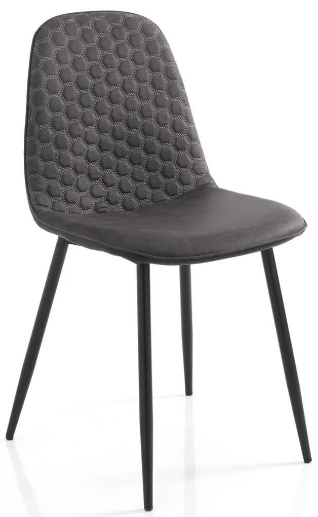 GEOMETRICHE mintás design szék - szürke