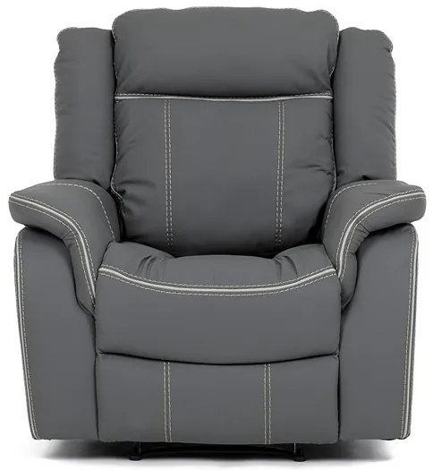 Elektromos vezérlésű szürke ökobőr dönthető fotel. TV-4119 GREY