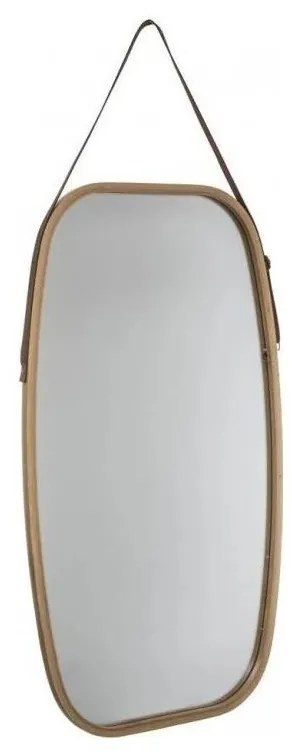 5five - Fali tükör OVAL 77x43 cm bambusz