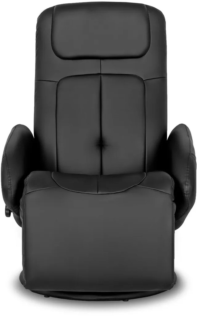 Modern Fotel Fekete Eco-bőr Kárpittal. TONY