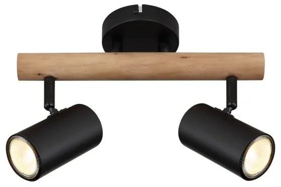 Globo 57913-2 - HERTI 2xGU10/5W/230V fa/fém spotlámpa