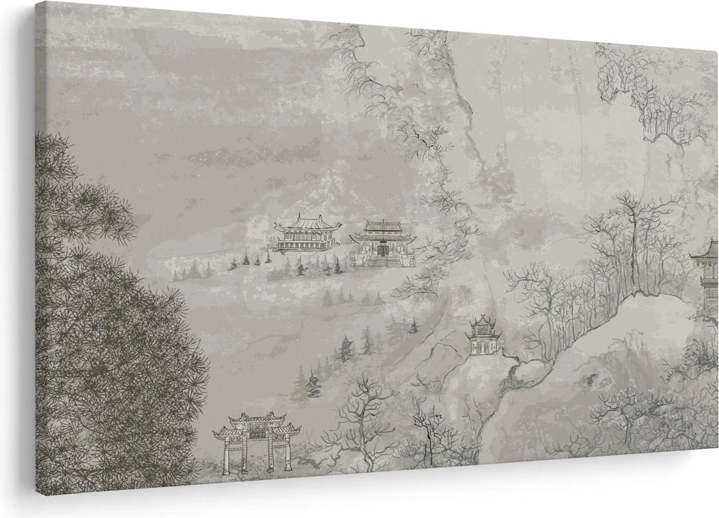 Kép - Kínai táj (90x60 cm)
