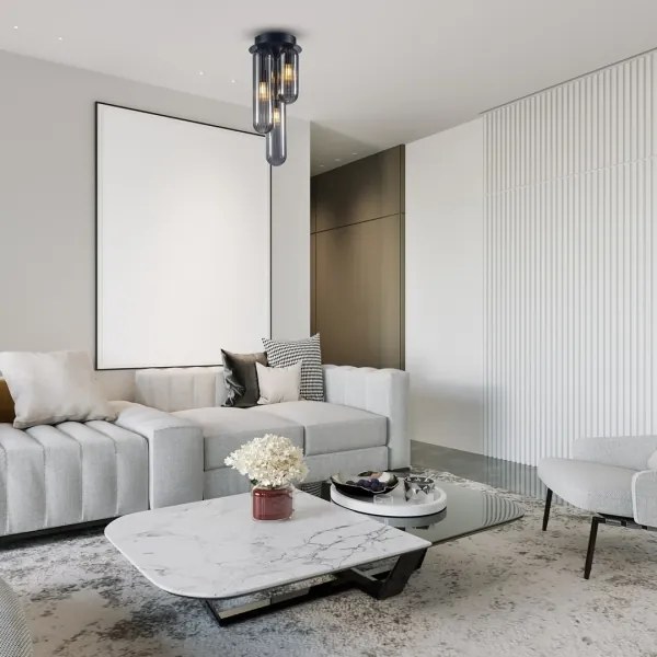 Felületre szerelhető csillár PAX 3xG9/9W/230V fekete