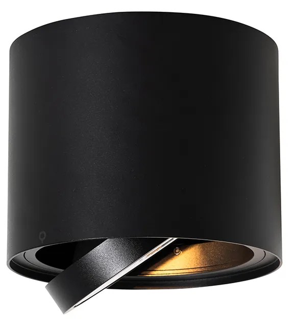 Okos, állítható fekete mennyezeti spotlámpa Wifi GU10 111mm-rel - Rondoo Up