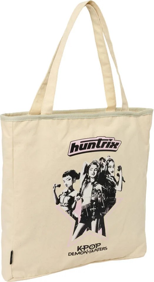 K-pop Démonvadászok Hunterx cipzáras vászon válltáska, bevásárlótáska 38 cm