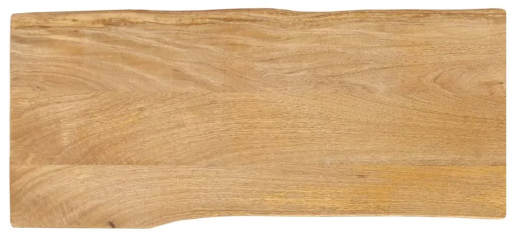 tömör mangófa természetes élű asztallap 90 x 40 x 2,5 cm