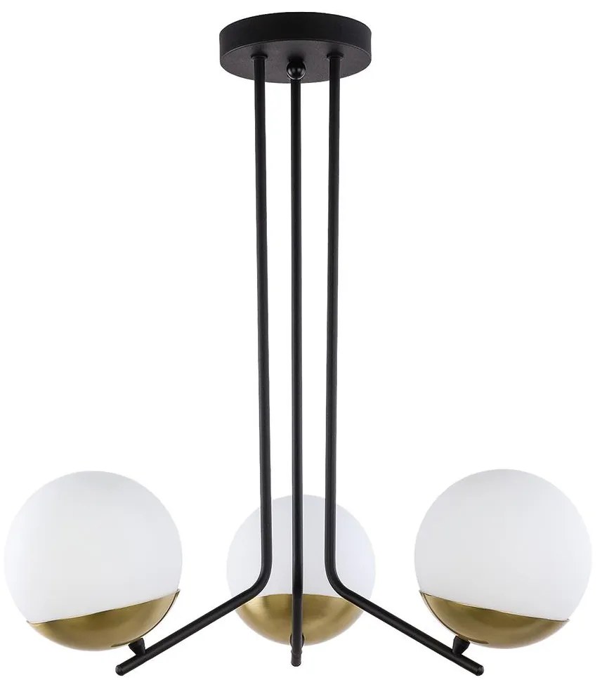 Jupiter 1719 - Csillár rúdon SANTA 3xE14/40W/230V bronz