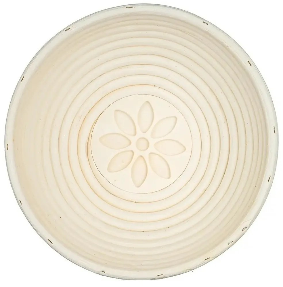 Banquet Kerek kenyérsütő tál Natúr, átmérő 21 x h.7,5 cm, virágos