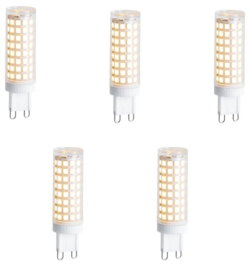 5 darabos G9 szabályozható LED izzó készlet 5,5W 500 lm 2700K