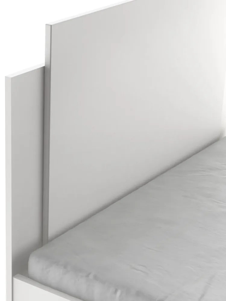 Life 90x200 cm ágykeret Romero ágyráccsal, Avino 15 cm matraccal - Matt Fehér N