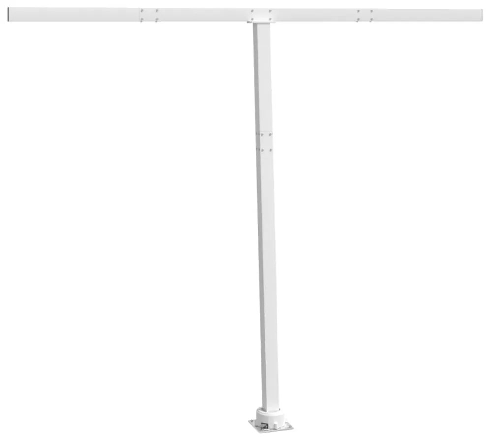 fehér vas napellenzőrúdszett 300 x 245 cm
