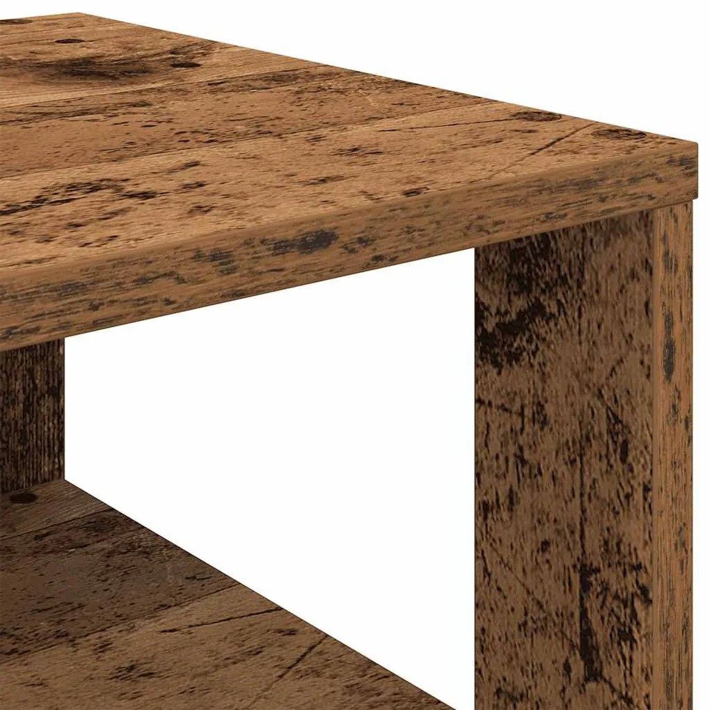 antik fa szerelt fa cipőtartó 61x32x87,5 cm
