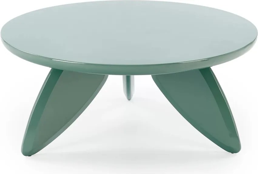 Lumis kerek dohányzóasztal 80 cm - zöld