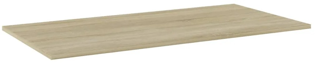 4 db sonoma-tölgy színű forgácslap könyvespolc lap 80x20x1,5 cm