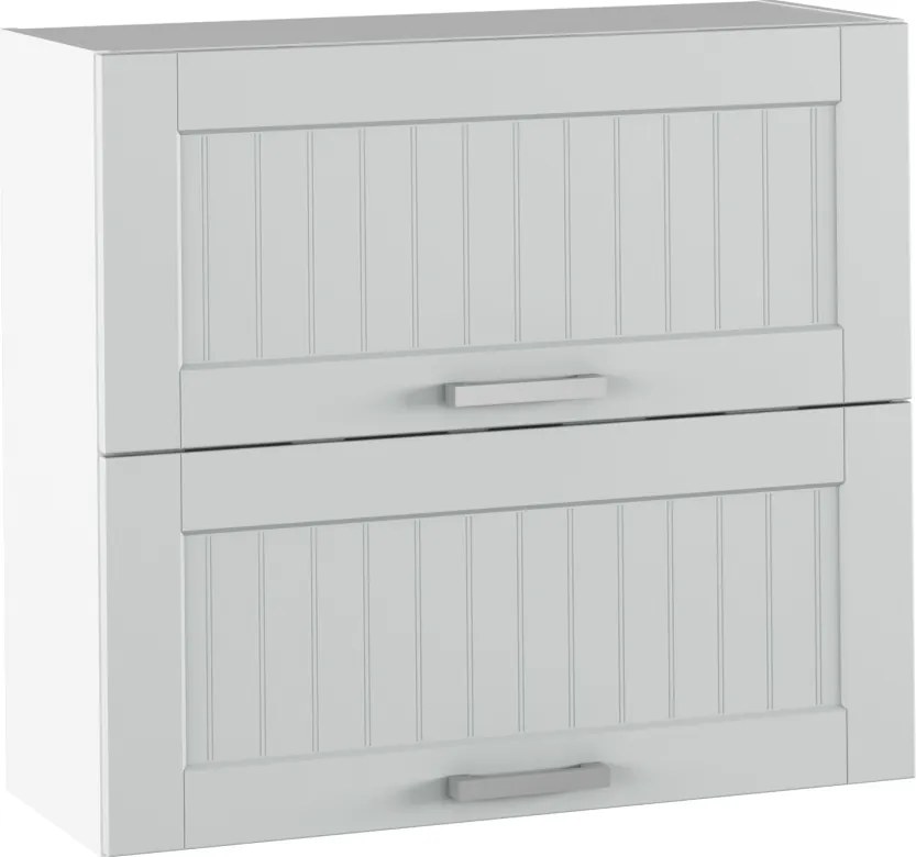 Felső szekrény, világosszürke/fehér, JULIA TYP 12