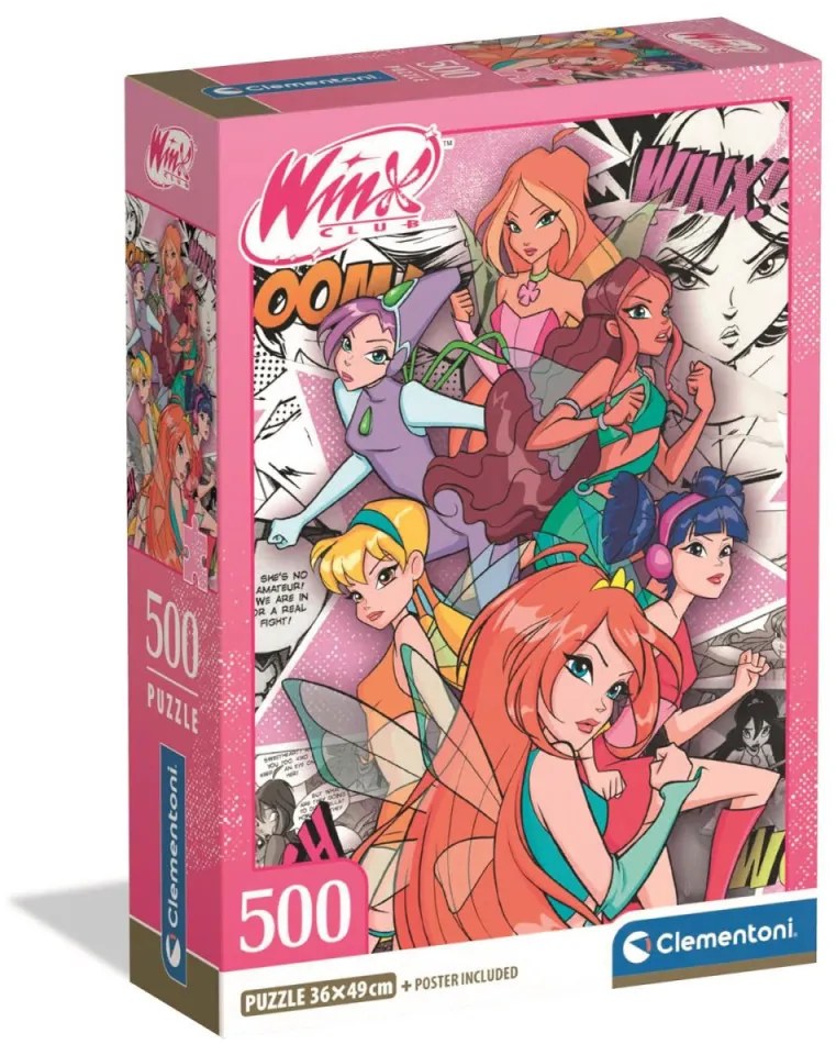 Winx Club Comic 500 db-os Compact puzzle Clementoni