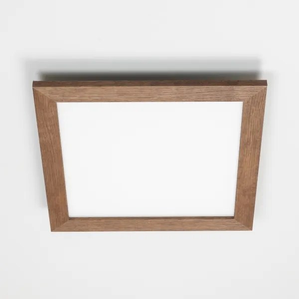 Brilagi - LED Dimmelhető lámpa SLIMFRAME WOOD LED/36W/230V 49,5x49,5 cm + távirányító