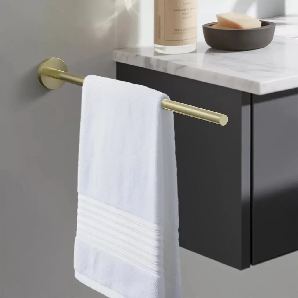 AREZZO design RONO törölközőtartó, szálcsiszolt arany