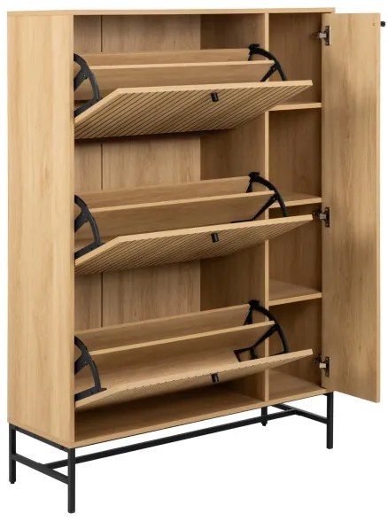 Olivia cipőtároló, tölgy színű